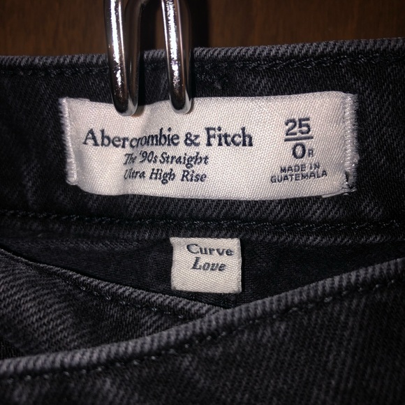 Abercrombie The 90s Straight Ultra High Rise size 25 curve love - Picture 4 of 4